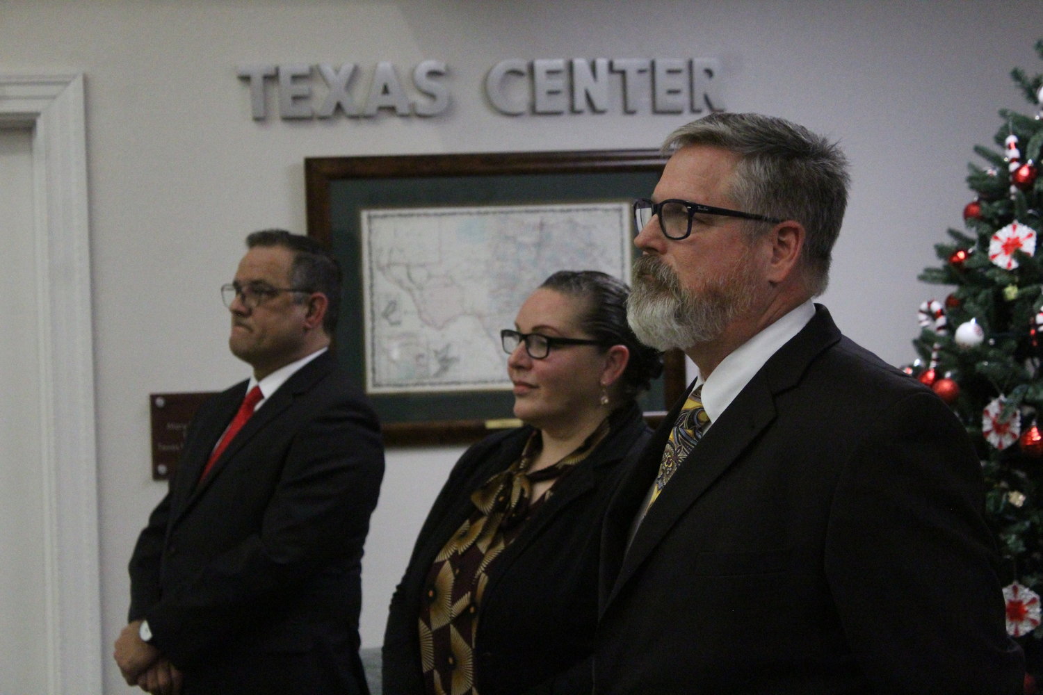 The three finalists for city manager were presented at a meeting at Robert Lee Brothers Jr. Library.