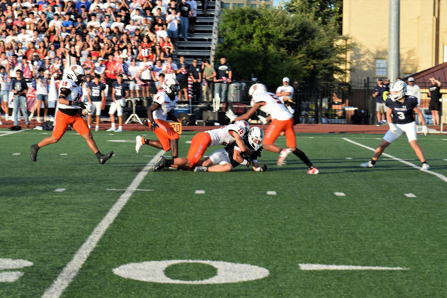 The Gonzales Apaches opened the season on the road against the Central Catholic Buttons in San Antonio Friday, Aug. 30.