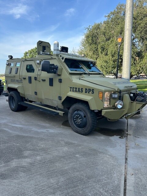 Photos from the multi-agency apprehension of John Edward Parsley at a Gonzales County home on charges of terroristic threat.