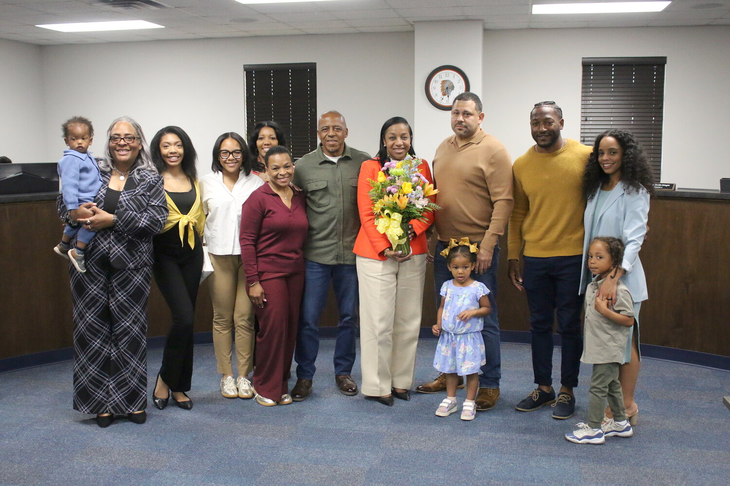 Dr. Dana Arreola was joined by members of her family for her hiring as new GISD superintendent.