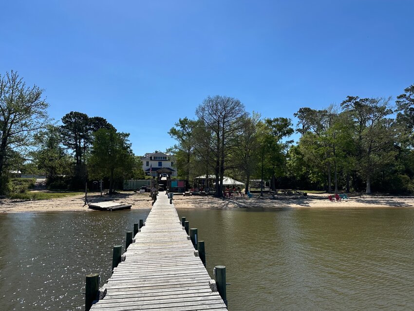 The pier at American Legion Post 199.