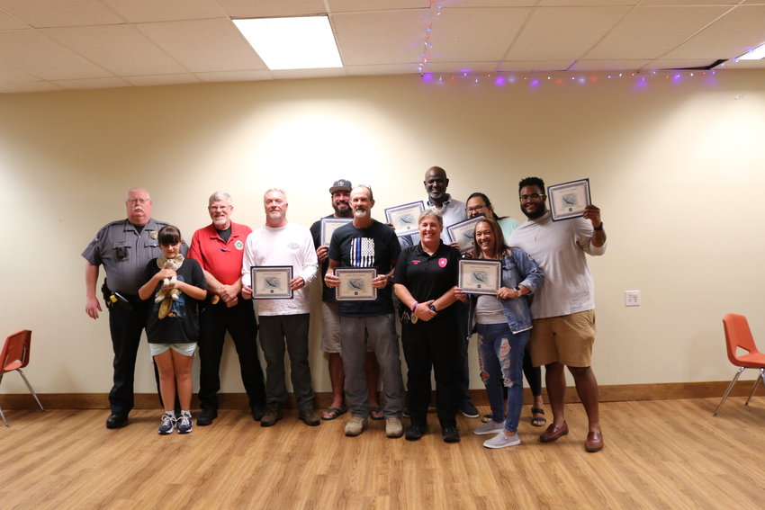 A ceremony for the first graduating class of the newly formed Elberta Citizen&rsquo;s Academy was held on Thursday, Oct. 21 at the Elberta Fireman&rsquo;s Hall.