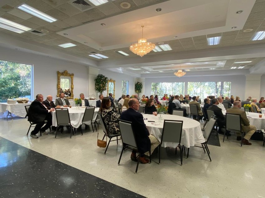 Eastern Shore Chamber of Commerce members and area elected representatives met Tuesday, Nov. 30 for the chamber&rsquo;s annual Elected Officials Luncheon at the James Nix Center in Fairhope.