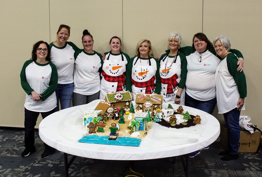 The Boo Boo Crew from Southern Rapid Care created Orange Beach out of gingerbread for their 2021 Gingerbread Jam commercial display.