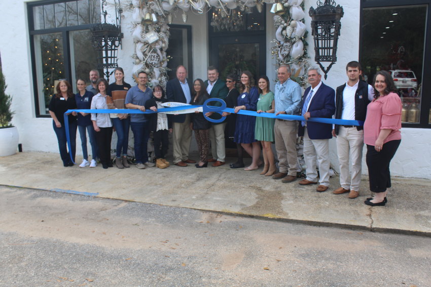 Owners Robert and Minal Byrd held a ribbon cutting on Tuesday, Dec. 14 at Fish River Mercantile with officials from the town of Loxley and Central Baldwin Chamber of Commerce.