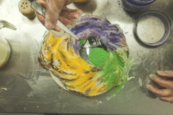 While you can walk into any local grocery store or big box store and pick up a King Cake, you might need to place an order for one from a local bakery but it's worth the wait.