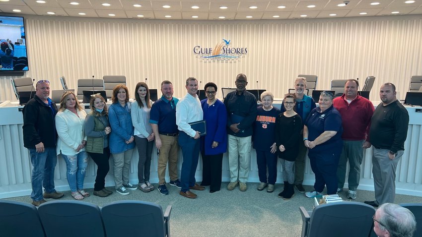 Gulf Shores City Schools bus drivers were recognized by TSA Homeland Security during the February council meeting.
