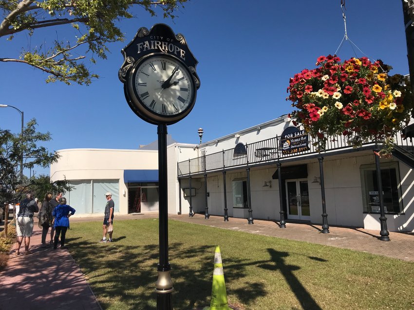 The Fairhope City Council is reviewing plans for improvements at the clock corner site that was purchased by the city in 2020.