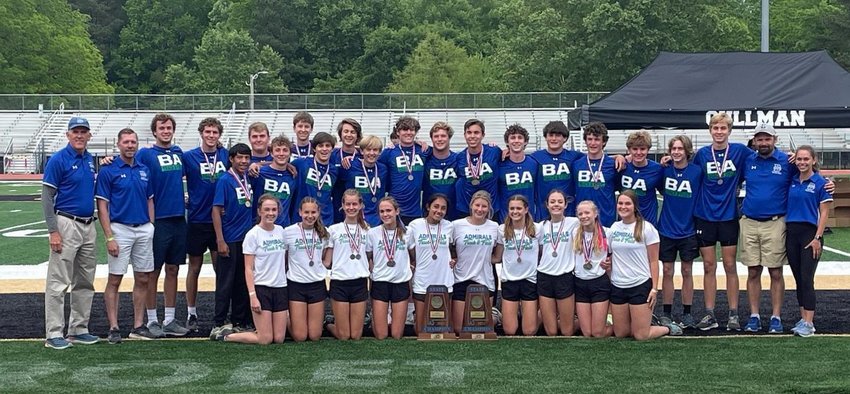 The Bayside Academy Admirals swept the team titles at the Class 3A Track and Field State Championships in Cullman last weekend. Bayside athletes earned 12 individual championships.