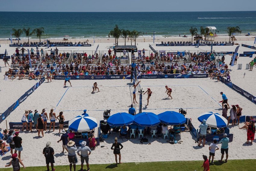 Gulf Place Public Beach hosted the sixth NCAA Beach Volleyball National Championships last week and once again broke attendance records.