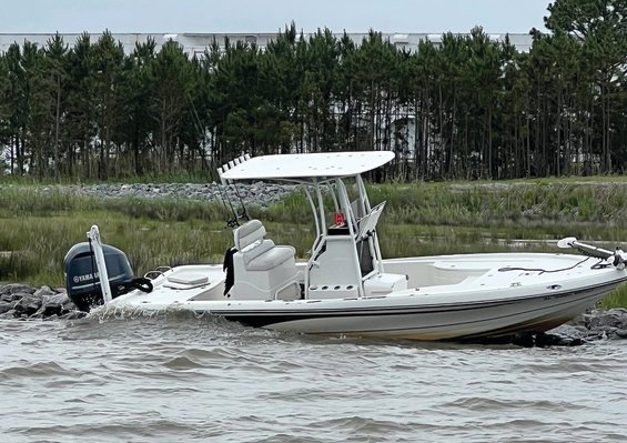 Kevin Olmstead's beloved Ranger bay boat was found in gear on the rock jetties at Bayou La Batre.