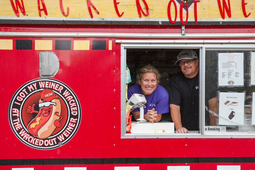Abbey Graves and Ron Burnett are the owners of the Wacked Out Weiner franchise in Daphne.