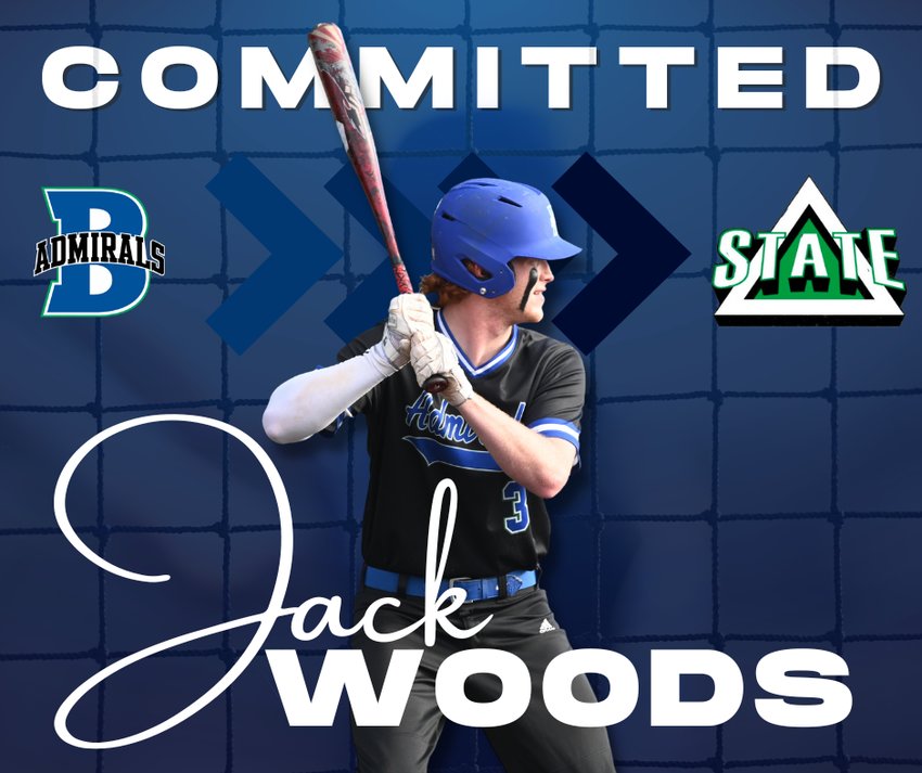 Bayside Academy senior Jack Woods announced his pledge to the Delta State baseball program after his final season with the Admirals. As a junior, he hit .329 and competed in PBR&rsquo;s all-state games.