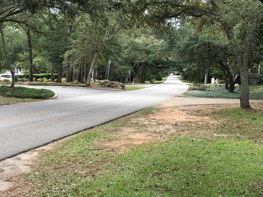 A sidewalk along Parker Road in Fairhope providing pedestrian access between trails on U.S. 98 and Scenic 98 is one of the projects being considered by the Eastern Shore Metropolitan Planning Organization.