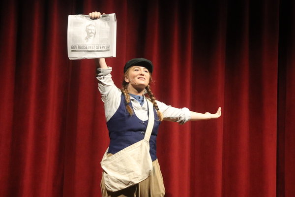 Sydney Gray plays a newsie named Hazel in this weekend's production of &quot;Newsies Jr.&quot; in Fairhope.