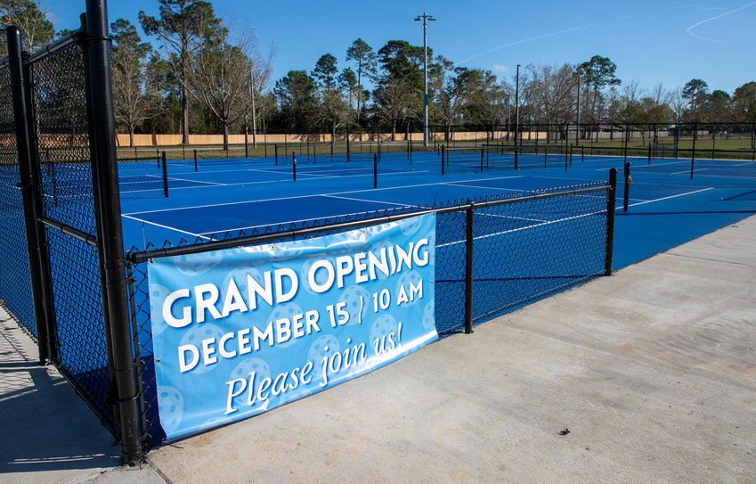 The City of Gulf Shores will host a grand opening ceremony at the Sportsplex Thursday, Dec. 15, to commemorate the completion of 12, lighted pickleball courts next to Mickey Miller Blackwell Stadium. Construction began June 22 after the city council approved the plan during the May 9 meeting.
