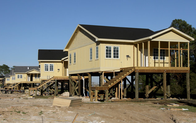 The cabins on Lake Shelby at Gulf State Park are expected to be finished this fall.