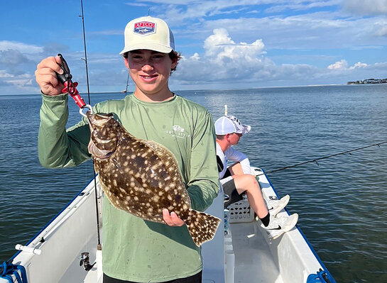 Anglers can hook southern flounder and Gulf flounder along the Alabama coast and estuaries.