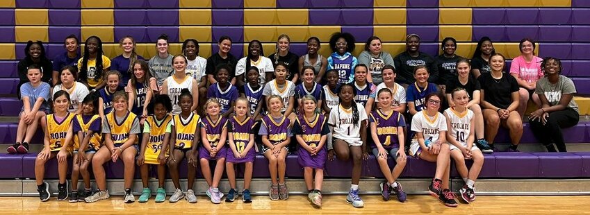 The Daphne Trojans recently hosted their third annual skills camp where youth participants took over the varsity court.