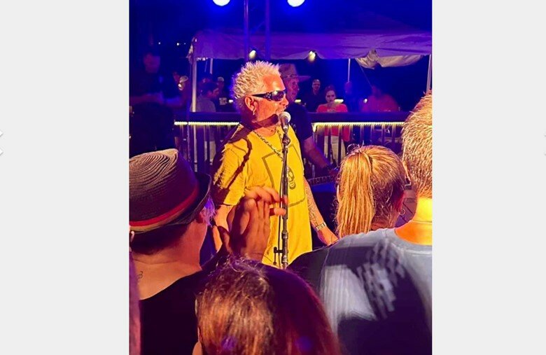 Guy Fieri made an appearance at The Waterfront in Daphne Monday night.