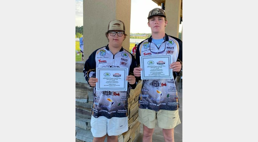 Baldwin County&rsquo;s Hunter Travis and Jameson Norris earned their trip to a fifth consecutive Bassmaster National Championship Tournament with a first-place finish in the Angler of the Year standings on the Wiregrass Student Trail.