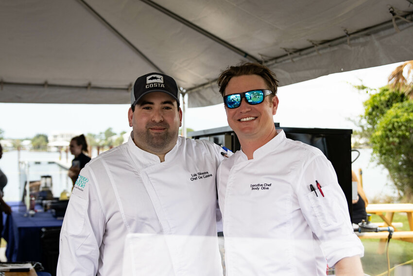 Chef Brody Olive and sous chef Luis Silvestre had the top dish at the 8th annual Alabama Seafood Cook-Off in 2023.
