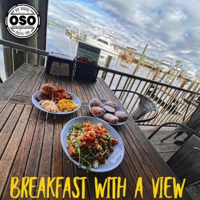 Arrive by boat and leave with a full belly ready to conquer the day at OSO Early.