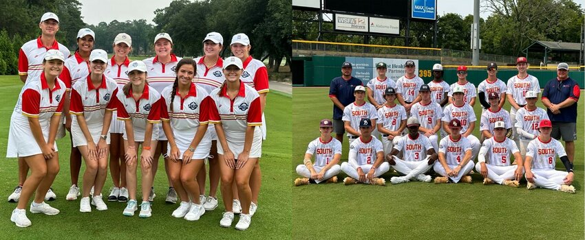 Nine Baldwin County athletes were among the South All-Stars who helped kick off the 27th annual AHSAA North-South All-Star Week in Montgomery with competitions Monday, July 17. Causey Thompson from Bayside Academy, Samiya Bodalia from Daphne and Addison Spears, Callie Henderson and Teal Gardner from Fairhope competed in the girls&rsquo; golf match at Arrowhead Golf Club in the morning. Fairhope&rsquo;s Nolan Phillips, Spanish Fort&rsquo;s Jack Holley and Gulf Shores&rsquo; Mac Anderson, Conner Gehr and head coach Chris Jacks were set for the doubleheader at Riverwalk Stadium in the evening.