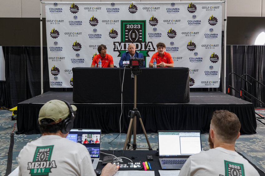 The Orange Beach Event Center hosted the second-annual Gulf Coast Media Day presented by Columbia Southern University and Planet Fitness on Thursday, July 27. The Orange Beach Makos were one of 12 local teams featured with interviews that preview the upcoming football season.
