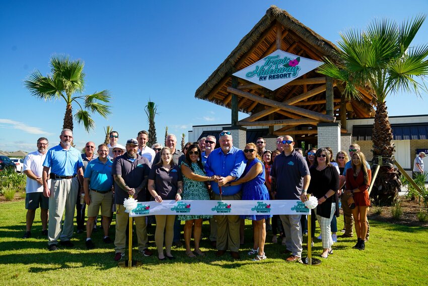 OWA Parks &amp; Resort cut the ribbon on its newest addition, Tropic Hideaway RV Resort.