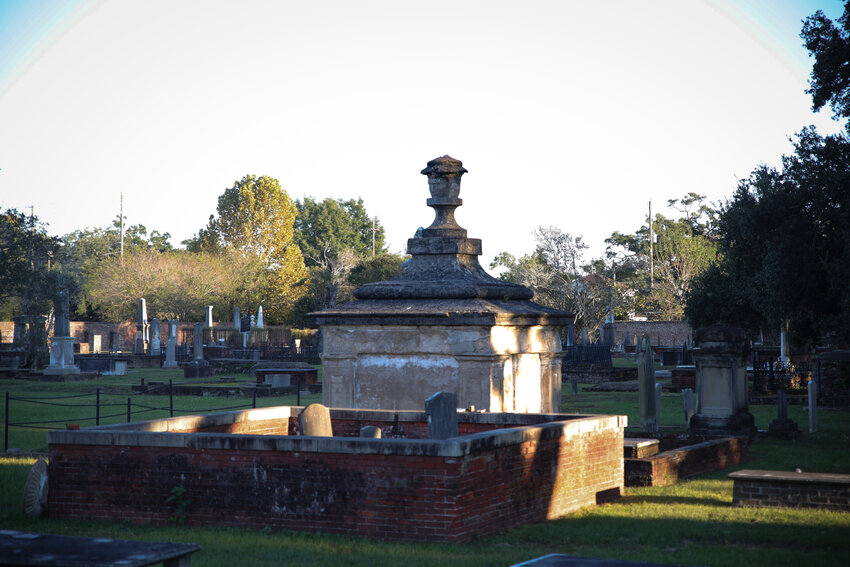 A gravesite is seen in downtown Mobile. From Mobile to Baldwin County to Pensacola, there are plenty of ghost tours and spooky sites to explore this month