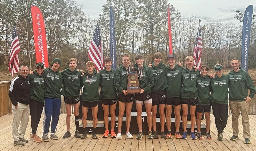 The Bayshore Christian Eagles had all seven point-scorers record top-30 finishes at the AHSAA&rsquo;s Class 3A State Championship meet in Moulton on Saturday, Nov. 11. Junior Caden Phillippi crossed the finish line first to claim an individual title as well.