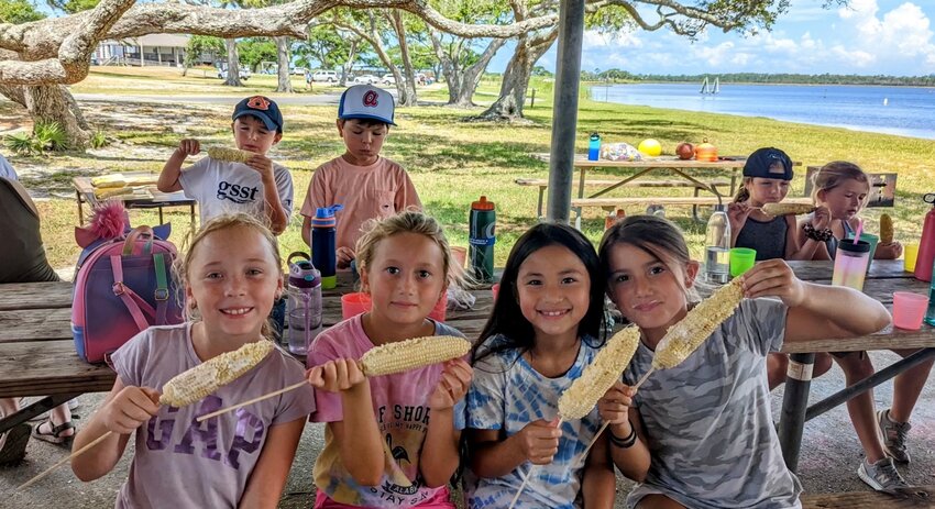 Students taking part in a Gulf Coast Center for Ecotourism &amp; Sustainability Center summer camp, similar to future programs planned for the Gulf Coast Eco Center, expected to open in August 2024.