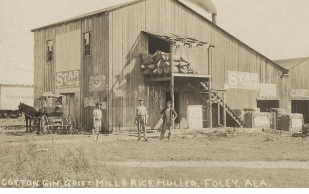 Some of the first settlers in Baldwin County working at a cotton gin in Foley.The First Settlers Memorial Brick Paver program will identify the families that settled In Baldwin County over 100 years ago, sharing the story of those who placed the county on the map.