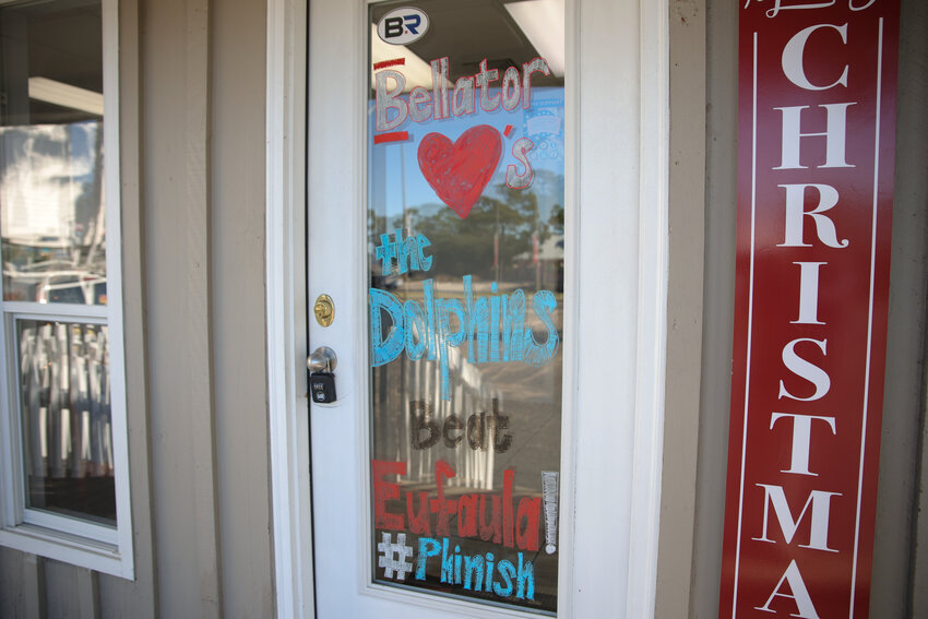 To celebrate this milestone, businesses such as Bellator Real Estate and Development are painting their doors to make waves. “People don't realize how much of a small town it is that we live here,” said Bellator Real Estate Agent Brittany Brown. “I have a third grader at Gulf Shores, and he goes to all the games, and he loves it. He looks up to those players.”