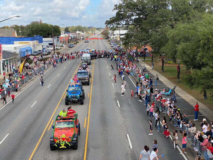 Crowds line Alabama 59 in Foley during the Kiwanis Christmas Parade. The city is conducting a study of the 59 Corridor as part of a update to Foley&rsquo;s comprehensive plan.