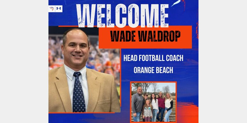 Wade Waldrop was announced as the newest head football coach of the Orange Beach Makos on Tuesday, Dec. 19. Waldrop brings 18 years of head coaching experience where he most recently led the Class 7A Hoover Buccaneers for two seasons.
