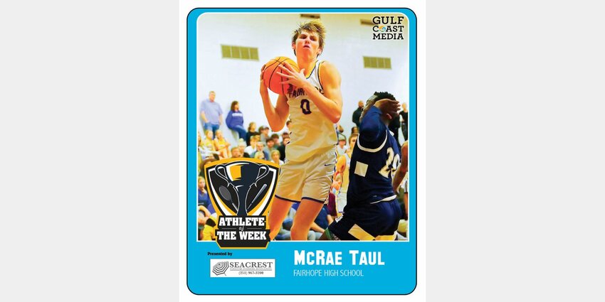 With double-digit efforts in three wins last week, Fairhope senior McRae Taul took home Seacrest Furniture Athlete of the Week honors. Taul scored 17, 18 and 29 points to help the Pirates improve to 12-1 on the season.