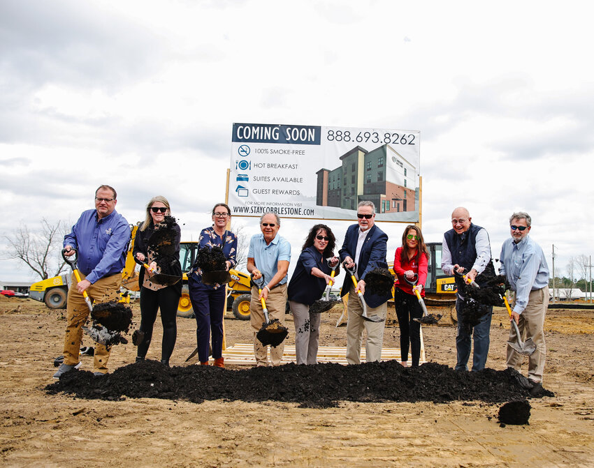 On Feb. 22, individuals gathered on Koniar Way at the site where this hotel will be constructed, marking the occasion with a groundbreaking ceremony.