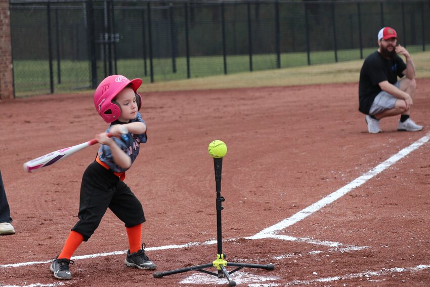 Batter up! The Bay Minette Youth Softball League opened its spring season on Saturday, March 2, with the first contest being played after opening ceremonies.