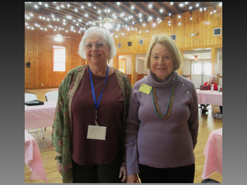 Pictured from left to right are Mary Francis Boykin, President, and Marilyn Mannhard, Baldwin County Master Gardener.