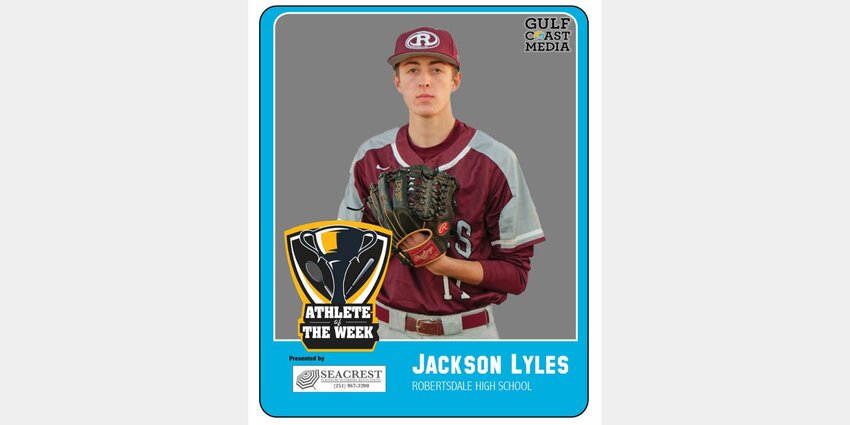 Jackson Lyles used only 88 pitches, and 54 strikes, to record a no-hitter in Robertsdale&rsquo;s 2-0 win over Ariton on Thursday to improve to 7-6 on the season. The 6-foot-3 junior righthander registered 9 strikeouts against 3 walks as Ethan Parnell and Brodie Phillips collected RBIs.