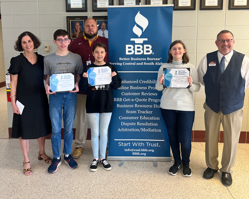 Students and educators from South Alabama demonstrated exceptional talent in the Better Business Bureau's Laws of Life essay competition, securing top honors in the statewide contest.