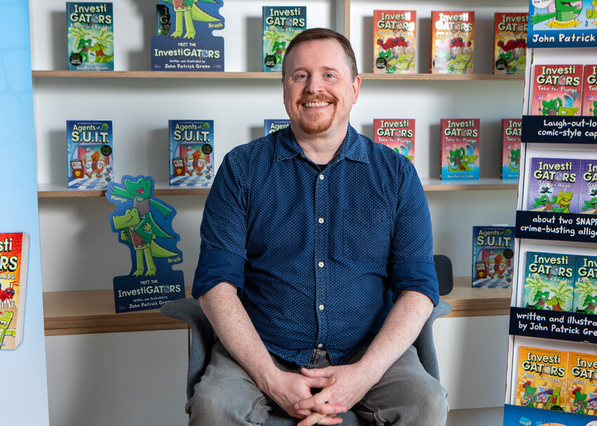 Featured speaker John Patrick Green, graphic novelist and illustrator of the popular InvestiGATOR middle grade series, will talk about &ldquo;The Life of a Graphic Novelist&rdquo; at 11 a.m. in the Voices Theater.
