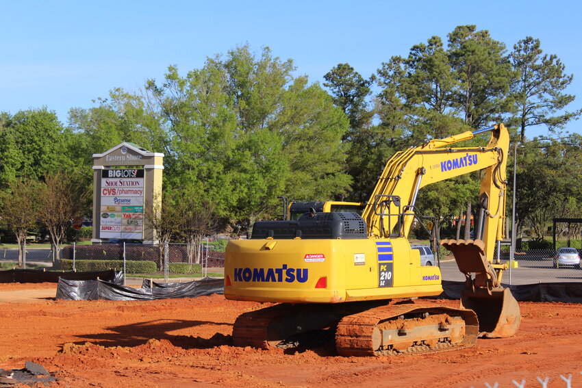 Crews broke ground on the Fairhope Starbucks project at the end of March.