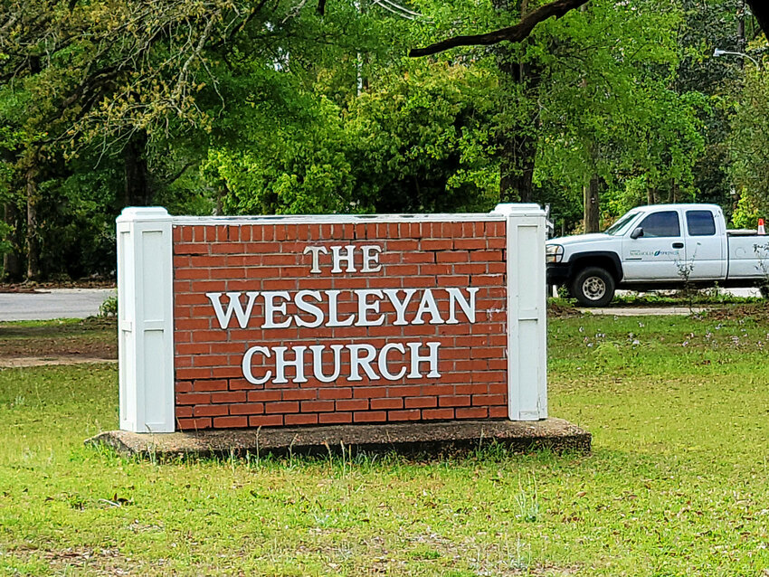 The Wesleyan Church property is one property the town is considering developing. The property is close to where the Magnolia Springs Town Hall sits at currently.