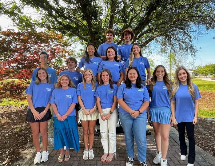 The 2024-2025 United Way of Baldwin County Youth Board members gather for a group photo, representing diverse high schools across Baldwin County. These dedicated seniors are committed to making a difference in their communities through volunteerism and civic engagement.