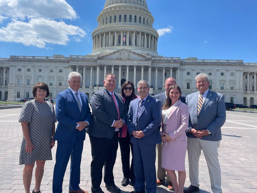 ESMPO members meet at the Capitol on Wednesday, May 1