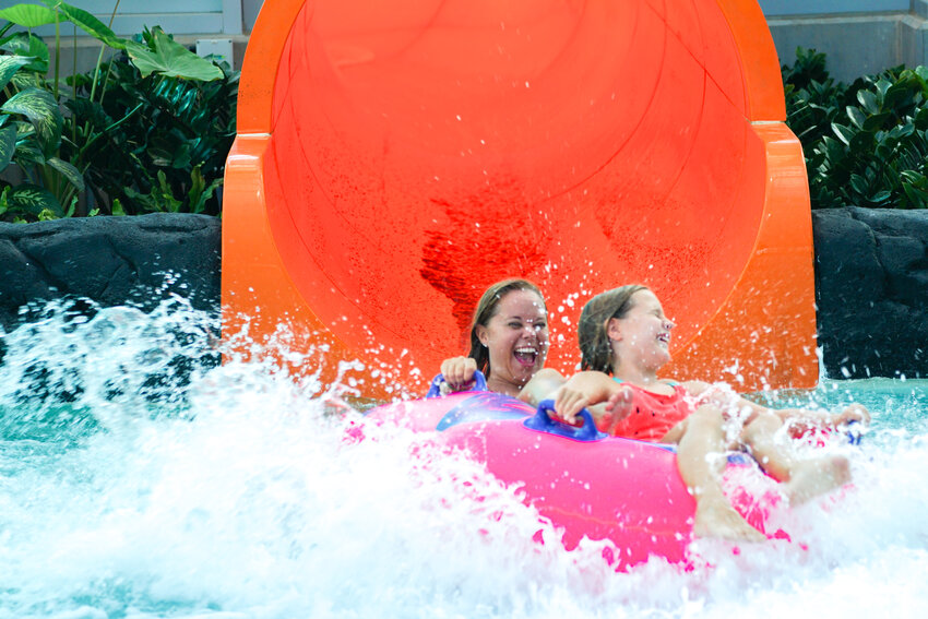 Tropic Falls at OWA features 11 water slides.