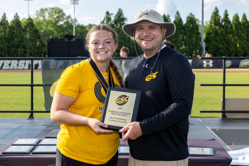 Foley alumna and Montevallo freshman Emily Wolf was recognized as the Women&rsquo;s Most Outstanding Freshman Performer at the Gulf South Conference Outdoor Championships on Saturday, May 4, in Montevallo. On Monday, May 13, she was named the conference&rsquo;s Freshman of the Year with 12 total podium finishes and four event victories.